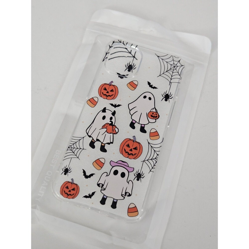 Cute Ghosts Pumpkins Candy Corns Halloween iPhone 13 Phone Case